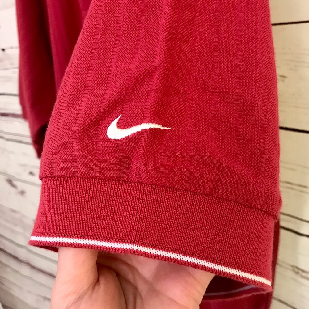 Nike Golf | Red Collared Ringer Polo Shirt - Picture 3 of 6
